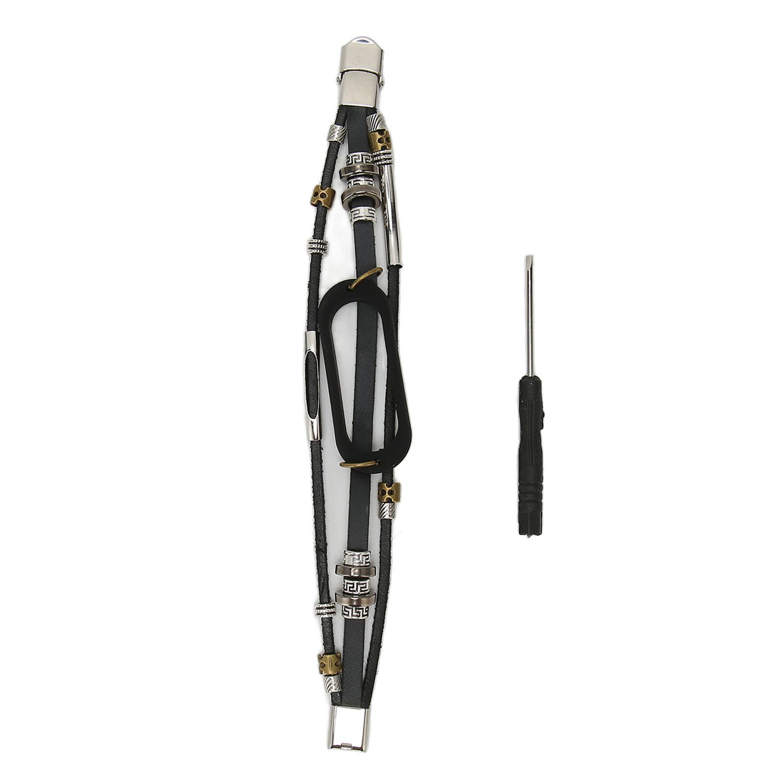 Smart Armband Armband Vintage Leder Metall Silikon Schutz Armband Band Armband für Mi Band 7