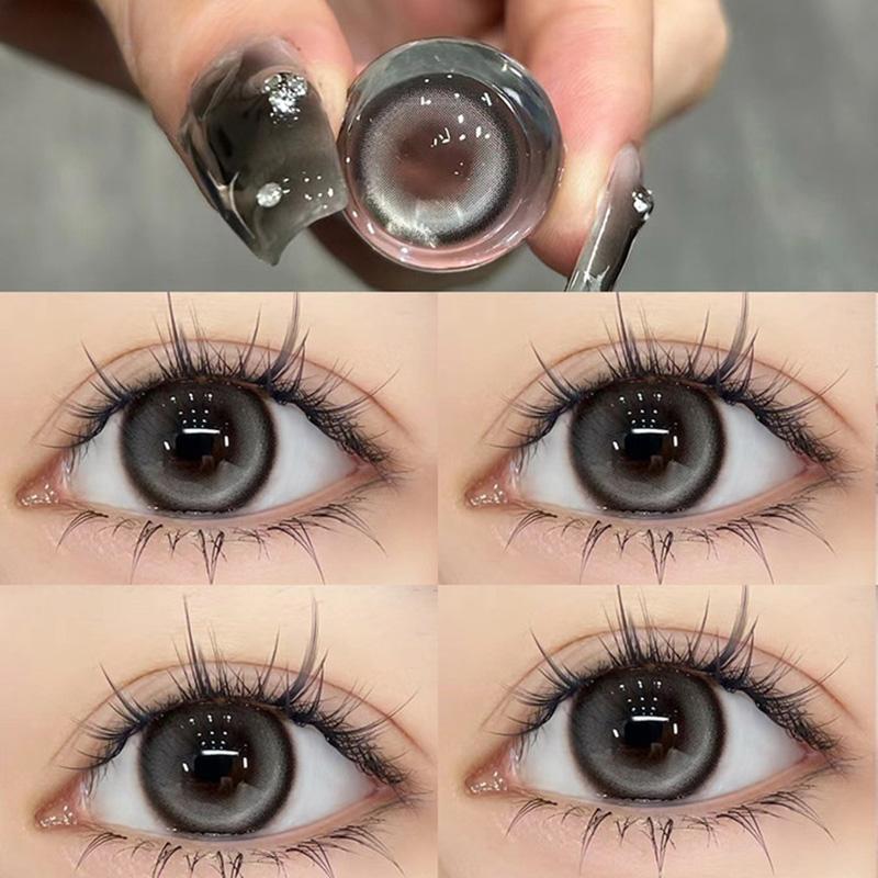 Farbige Kontaktlinsen, Myopie-Linsen mit Dioptrien, kosmetische Kontaktlinsen, Großhandel, 2 Stück, jährliche Augen, schönes Pupillen-Make-up 0 alabama crimson