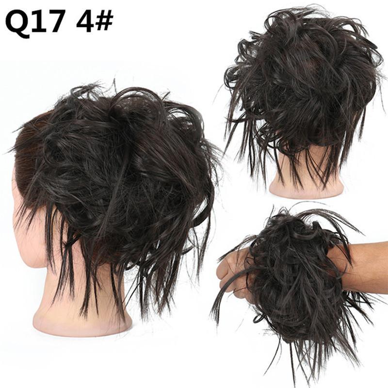 Zerzauste Hochsteckfrisur Messy Bun Haarteil Pferdeschwanz mit Gummiband Hochsteckfrisur Synthetische Haarverlängerungen Scrunchies Pferdeschwanz Haarteile für Damen