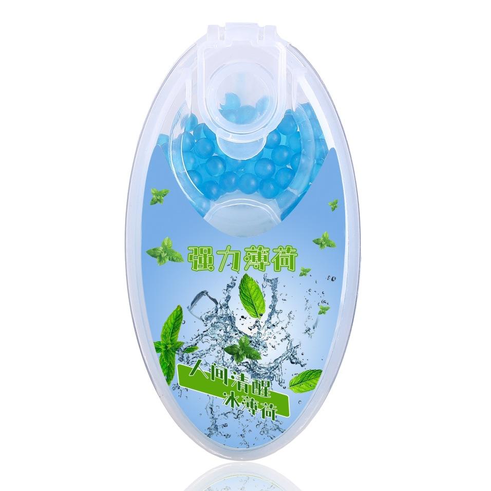 100 TEILE/SCHACHTEL Fruchtiger Geruch Minze Geruch Deodorant Perlen Lufterfrischer Filter Perlen Finger können zerkleinert werden mint flavor