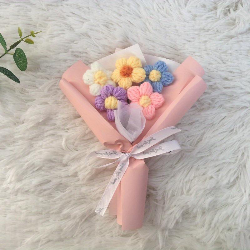 Süße Häkelblumen, Mini-Blume, handgemachter Blumenstrauß, gehäkelte gewebte Kunstblumen, Stricksträuße, Muttertagsgeschenk