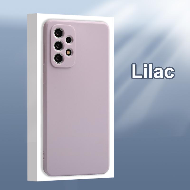 Flüssiges Silikon, weiche Telefonhülle für Samsung Galaxy A31 A41 A51 A71 A11 A21S A12 A22 A32 A53 A54 A52 A72 4G 5G, Rückseite, Fundas For Galaxy A31 lila