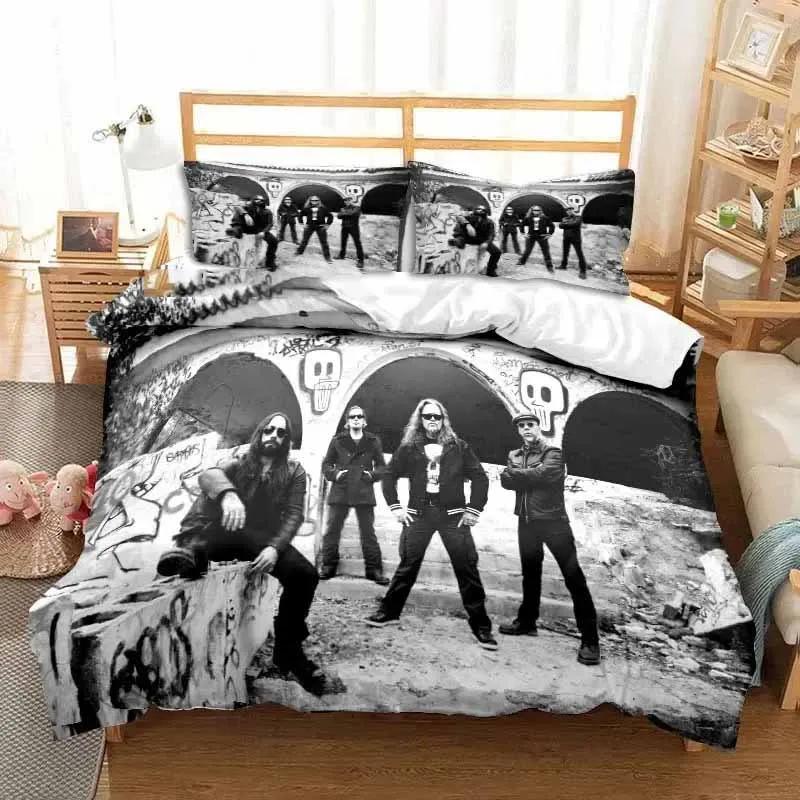 Band Böhse Onkelz Doppelbettwäsche-Set Ganzjahres-3-teiliges Bettbezug-Set Bettdeckenbezug für Doppel- und Kingsize-Betten Bettbezug Bett EU SK(260*220cm)3pcs