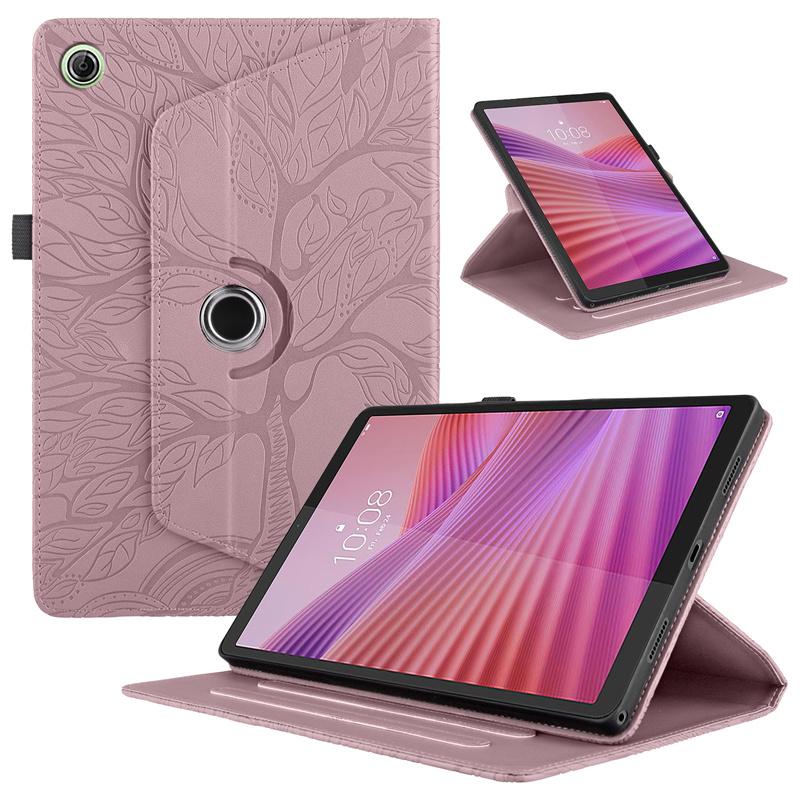 Für Lenovo Tab One 8.7 Hülle Tb305fu Tb305xu 360 Drehbarer Klappständer Tablet Funda für Lenovo Tab One / Lenovo Tab K9 Hülle 8.7 Tab K9 8.7 TB305FU rose gold