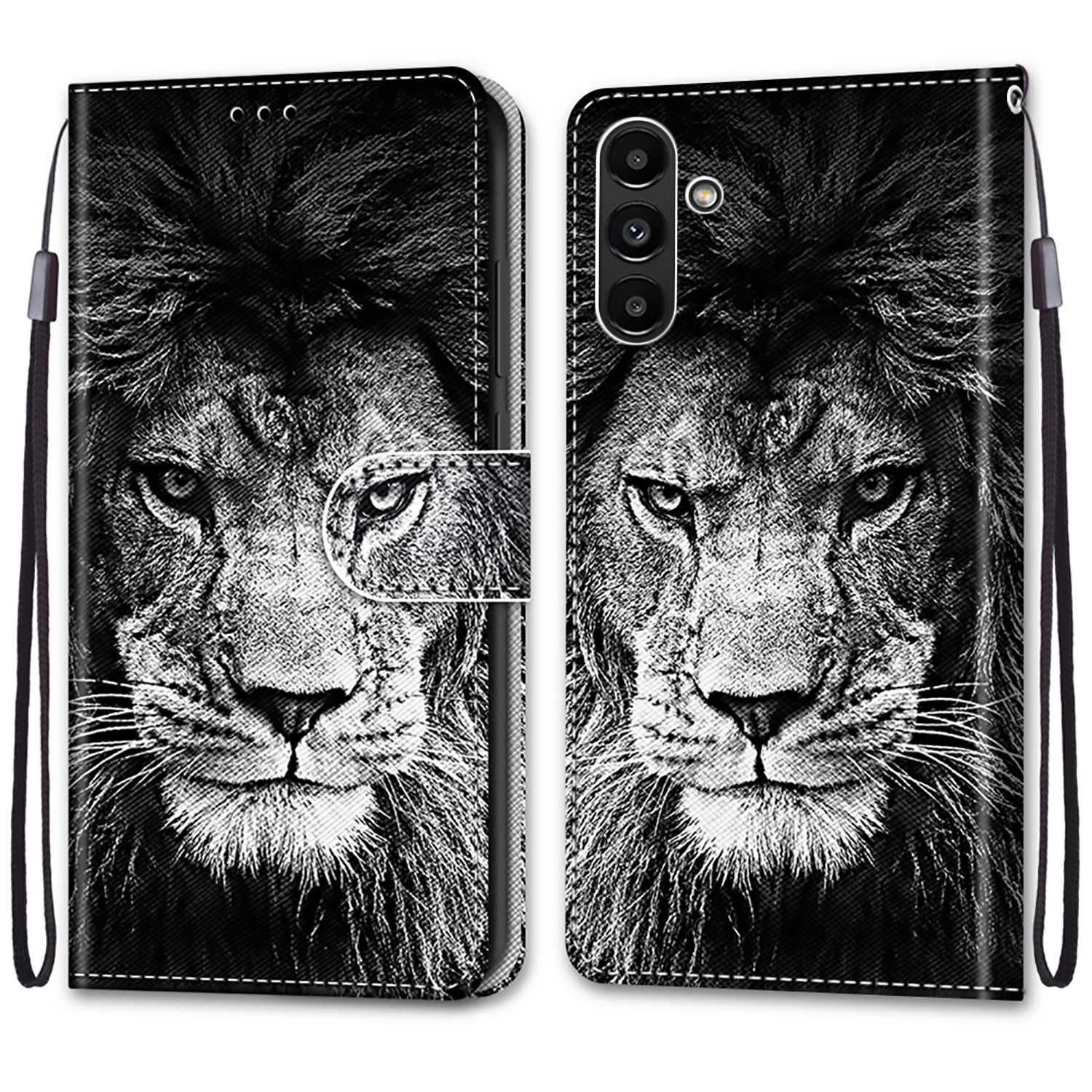 Luxuriöse, bemalte Ledertasche im Brieftaschen-Stil, Schutzhülle für Samsung Galaxy A26 A36 A16 A55 A56 A35 A24 A25 A15 A05 A05s/Samsung A15 A14 A04S Samsung Galaxy A30/A20