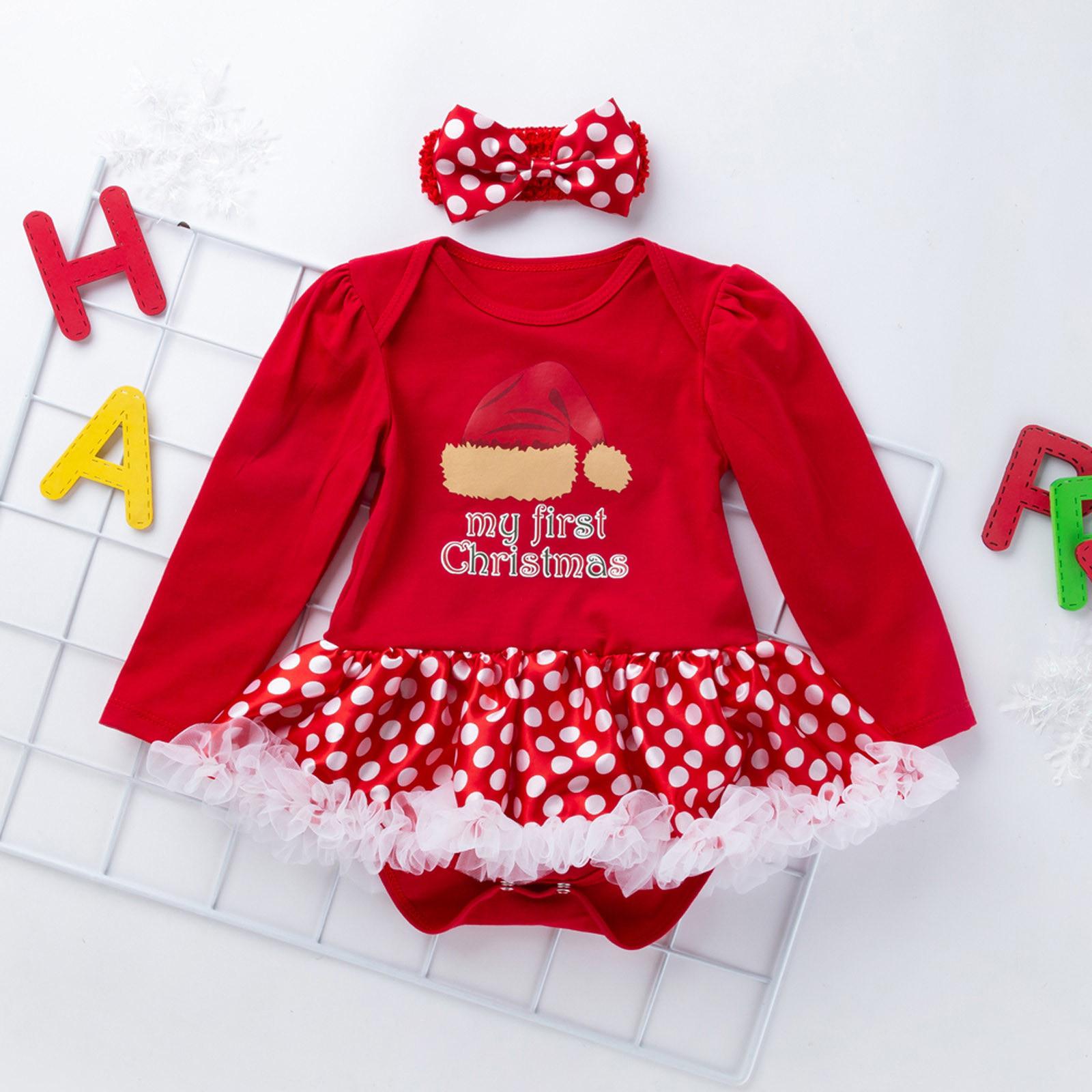 Weihnachten Baby Kleidung Langarm Strampler Kleid Baby Overall Strampler Baby Anzug 80 braun