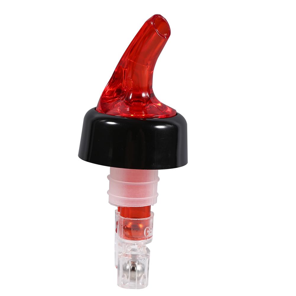1Pc 15mL Schnell Schuss Messen Mess Flasche Ausgießer Getränke Bar Wein Cocktail Dispenser (rot) rot