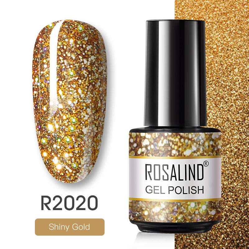 ROSALIND 7 ml Nagellack zum Einweichen, UV-Gel, Nägel, Kunst, semi-permanente Hybridlacke, Nagellack