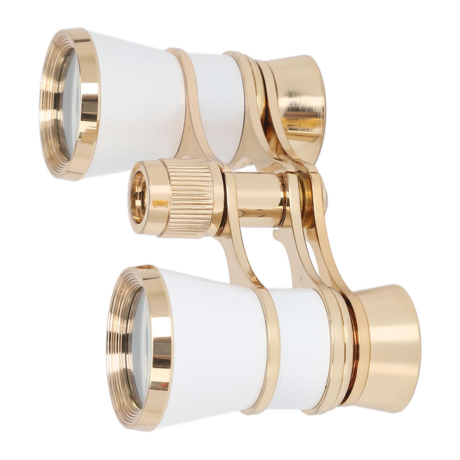 3X25 Theaterbrille Opernfernglas 3X25 Opernglas Fernglas mit Kette zur Vogelbeobachtung weiß
