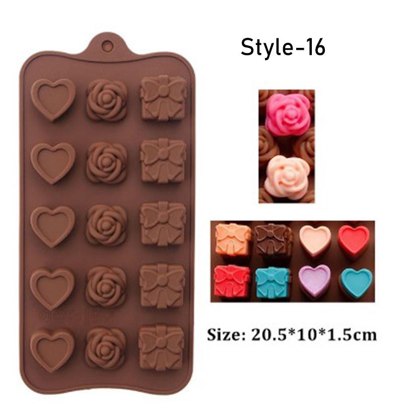 Mode Obst 3D Eis Harz Form Tier Form Jelly Pudding Kuchen Backen Werkzeug Gummibärchen Süßigkeiten Silikon Formen DIY Schokolade Love Flower