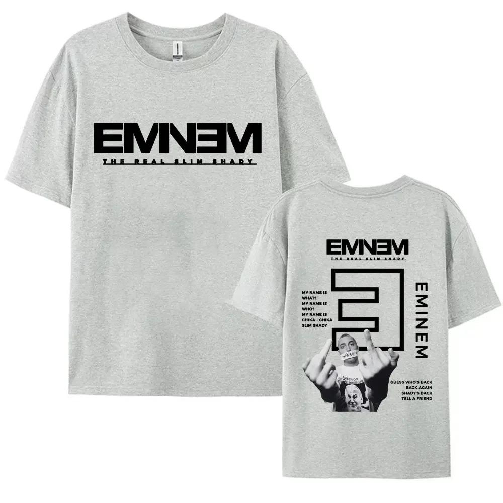 2026 Rapper Eminem Neues Album Grafikdruck T-Shirts Herren Damen Hip Hop Trend Kurzarm T-Shirt Sommer Baumwolle T-Shirt für Fans Geschenk 4XL grün