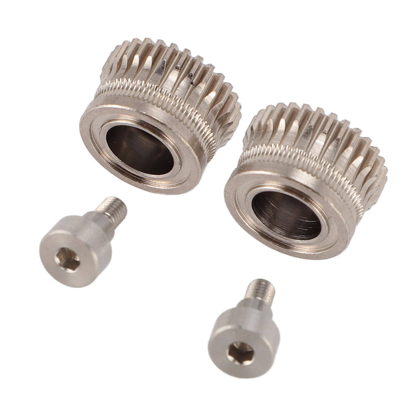 2 STÜCK 3D-Drucker Extruder Zahnräder Set 55HRC Gehärteter Stahl 3D-Drucker Antrieb Extruder Rad Zahnrad für K1