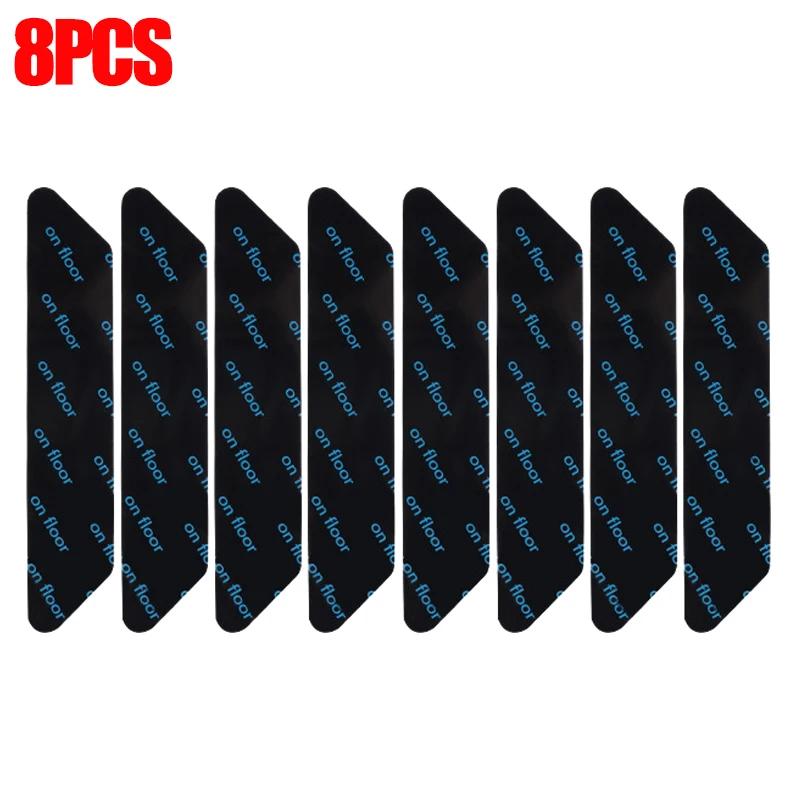 8-40 STÜCKE Teppich Rutschfeste Aufkleber Wiederverwendbar Waschbar Anti-Einrollen Teppich Patch Fixierte Aufkleber Boden Teppich Matte Klebeband Greifer Eckpolster gray