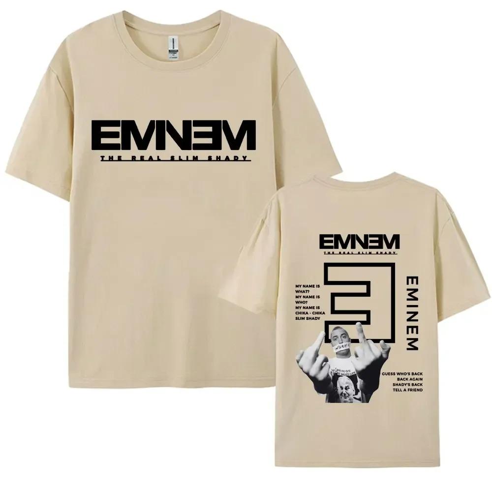 2026 Rapper Eminem Neues Album Grafikdruck T-Shirts Herren Damen Hip Hop Trend Kurzarm T-Shirt Sommer Baumwolle T-Shirt für Fans Geschenk L rosa
