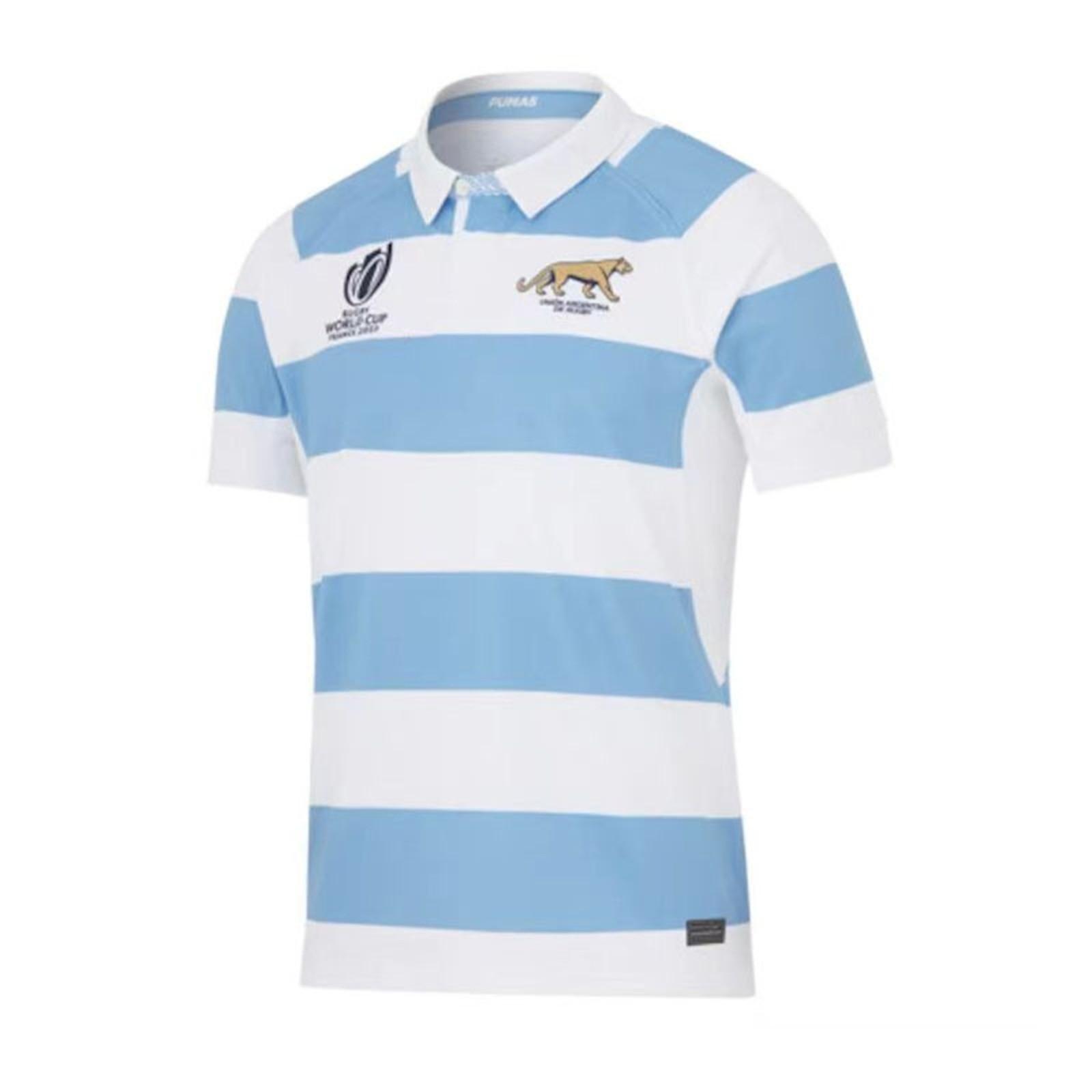 Argentinien Rugby 2022/23 Home Body Fit M Atch Shirt Unisex Argentinien Rugby 2022/23 Home Body Fit M Atch Shirt XXXXL weiß