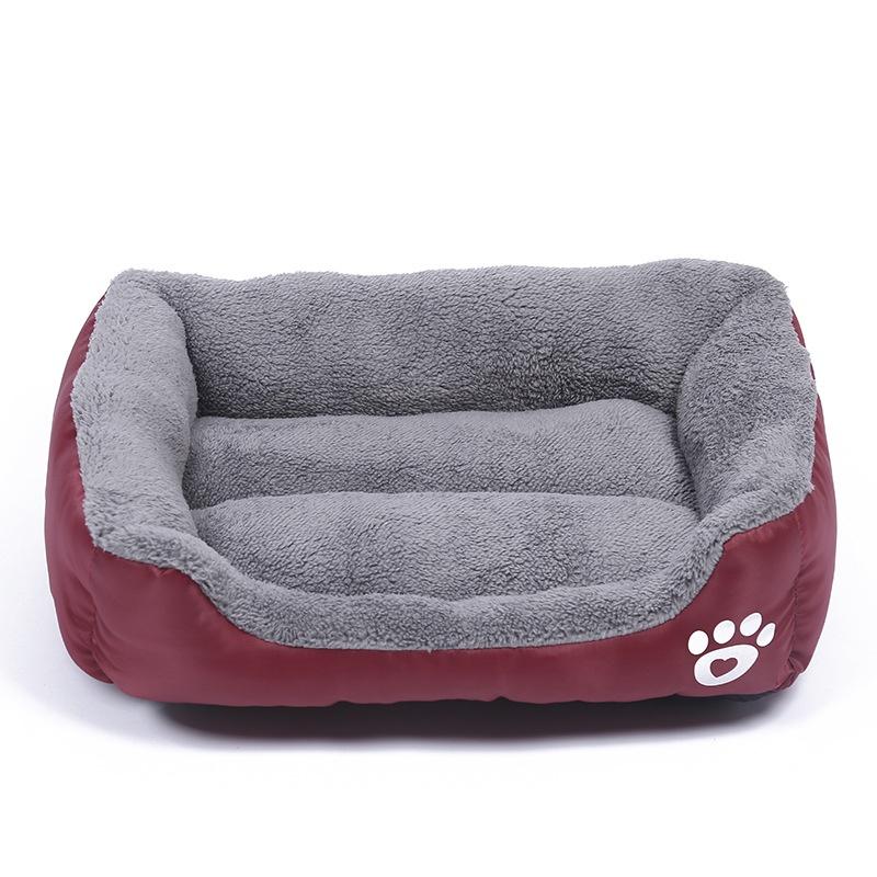 Hund Haustierbett Orthopädisch Große Hundebetten Hundehütte Nest Zwinger Für Katze Xxxl Welpe S(42*32cm) weinrot