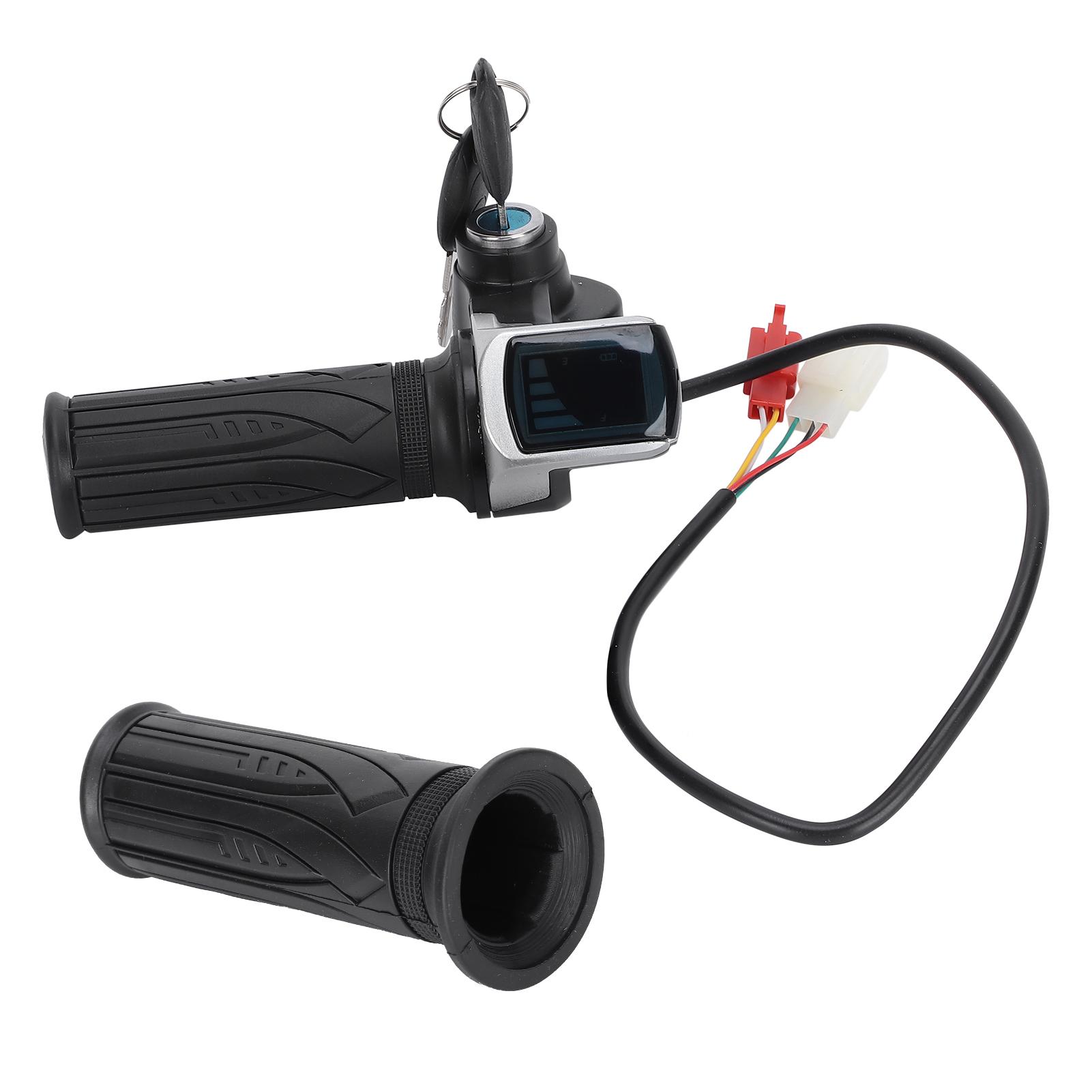60V LED Digital Meter Elektro-Fahrrad-Roller Gasgriff Lenker mit Netzschalter