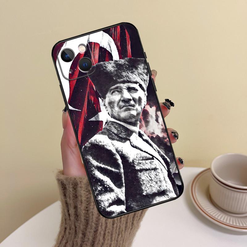 Türkische Atatürk Flagge Handyhülle Für iPhone 14 Pro Max 17 Air 16 15 11 12 13 Pro Max mini 16 Plus 16e Hülle Funda iPhone 17Pro MAX