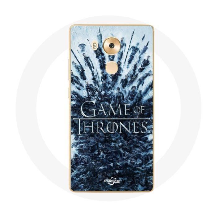 Hülle für Huawei Mate 8 Game of Thrones Staffel 8 Folge 1 Game of Thrones Charaktere Logo Grau