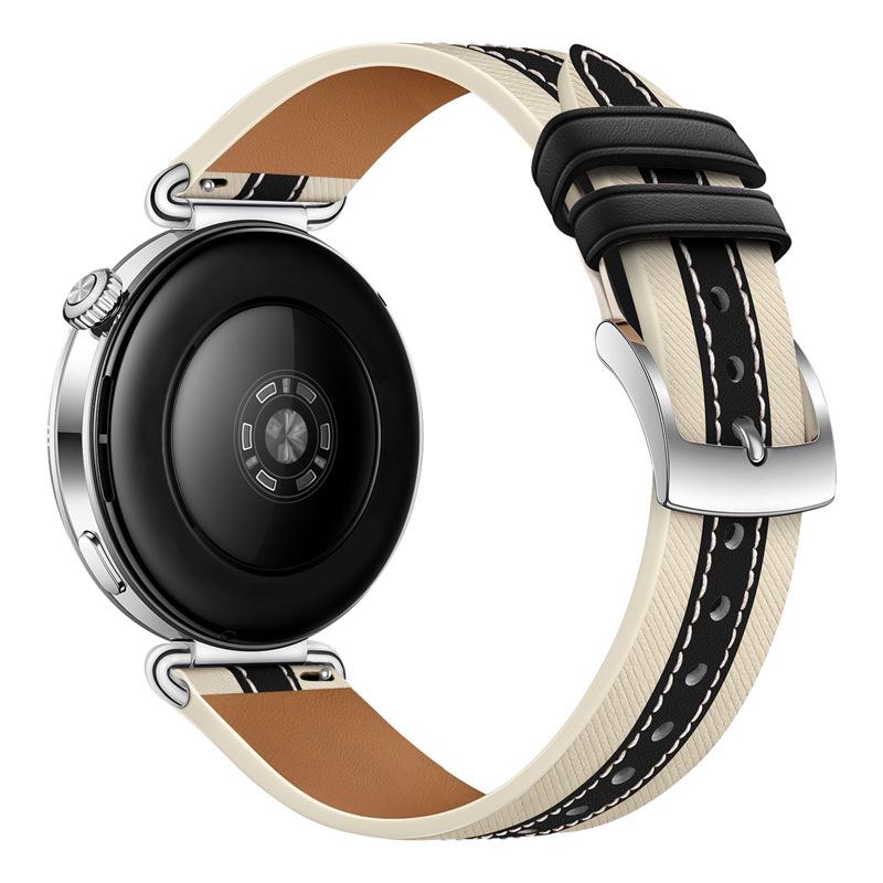 18mm Armband für Huawei GT6 41mm Original Leder Herren Damen Armband für Huawei GT6/5/4 41mm Uhr 5/GT5 Pro 42mm Universelles Armband Armband Zubehör Huawei Watch GT4 41mm schwarz