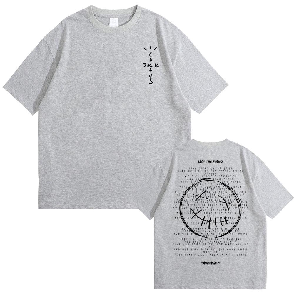 Limitiertes Cactus Jack T-Shirt für Männer Reines 100% Baumwoll-T-Shirts für Männer und Frauen Lässige Oversize-T-Shirts Mann Hip Hop Vintage T-Shirts Kurz S white