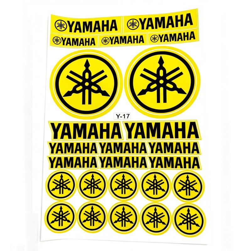 Yamaha Motorrad Aufkleber zur Dekoration des Kraftstofftanks, Helm Aufkleber, Personalisierte Modifikation, Wasserdichte und kratzfeste Aufkleber beige