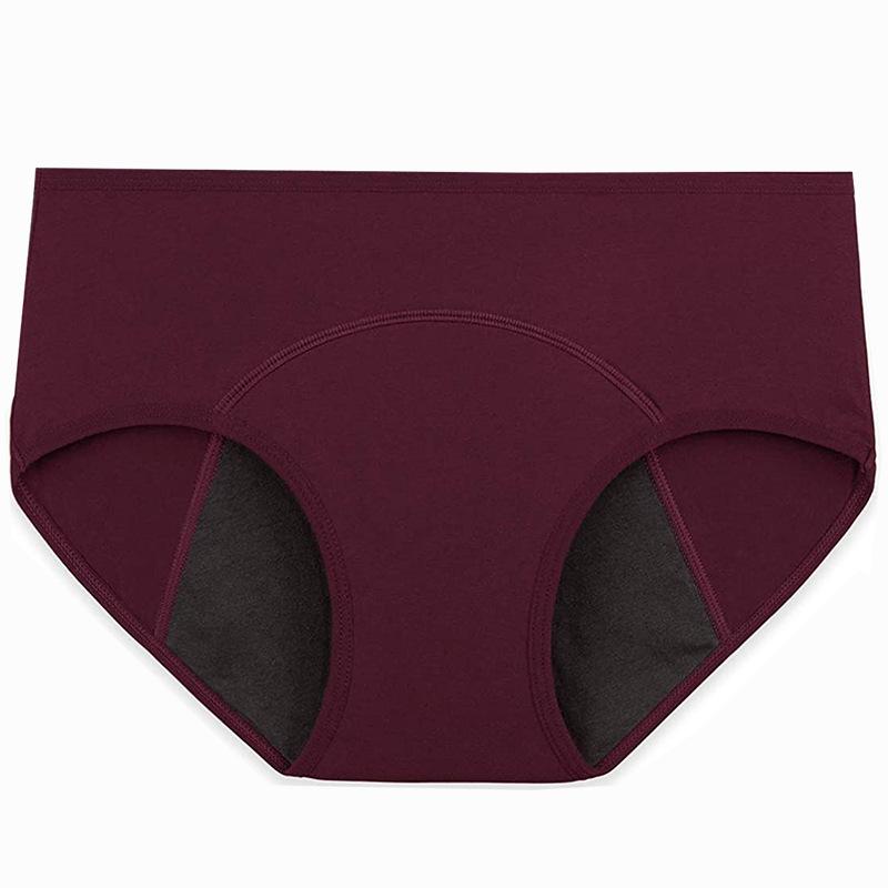 Damenunterwäsche, physiologische Hose, Menstruationsfluss-Slip, postpartale Unterwäsche, mittlere hohe Taille, Mast 3XL