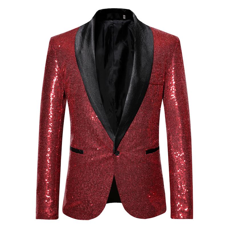 Herrenbekleidung, stilvoller formeller Anzug, Herrenanzug, Business-Büro, Hochzeitsanzug, Jacke, Blazer XL rot