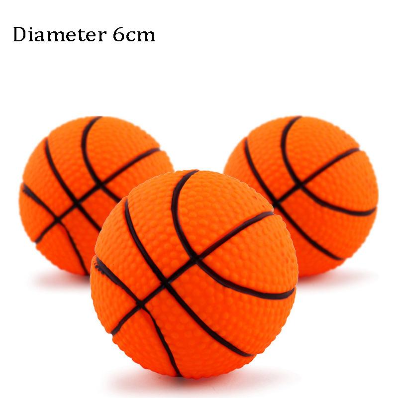1 Stück Durchmesser 6cm Quietschender Haustier Hundeball Spielzeug für kleine Hunde Gummi Kauen Welpenspielzeug Hundezubehör Hundespielzeug Haustiere brinquedo cachorro 1pcs random color