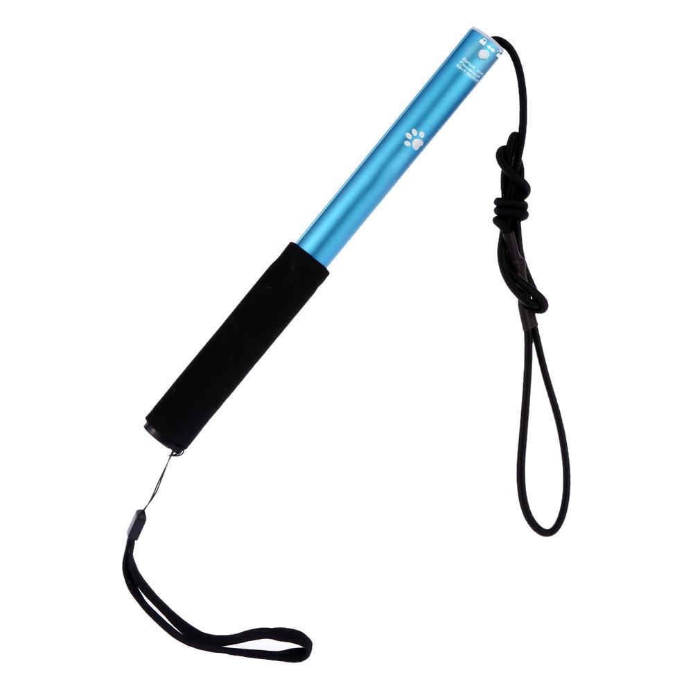 Ausziehbarer Hunde-Welpen-Teaser-Stab, interaktiver Flirt-Stab für Hunde, Trainings- und Übungsseil für den Außenbereich L blau