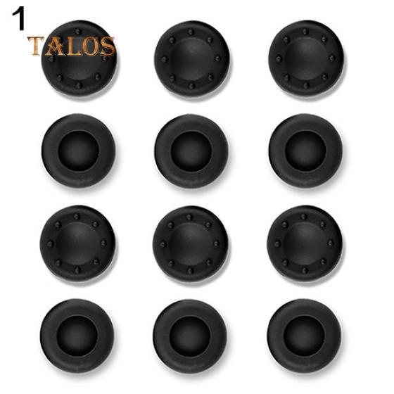 TALOS 10 Stück Silikon-Thumbstick-Abdeckungen für Xbox One 360 Analog Controller Grip One Size schwarz