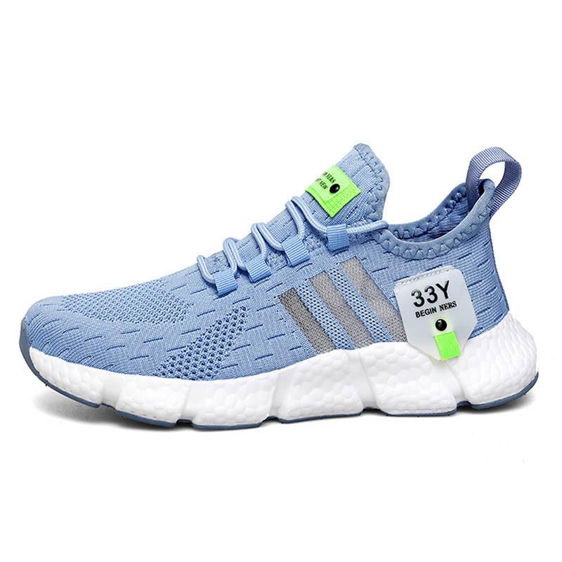 Sportschuhe für Herren, lässige Sneakers, Sommerschuhe, Laufschuhe für Herren, atmungsaktiv, bequem, modisch, Wanderschuhe 37 blau
