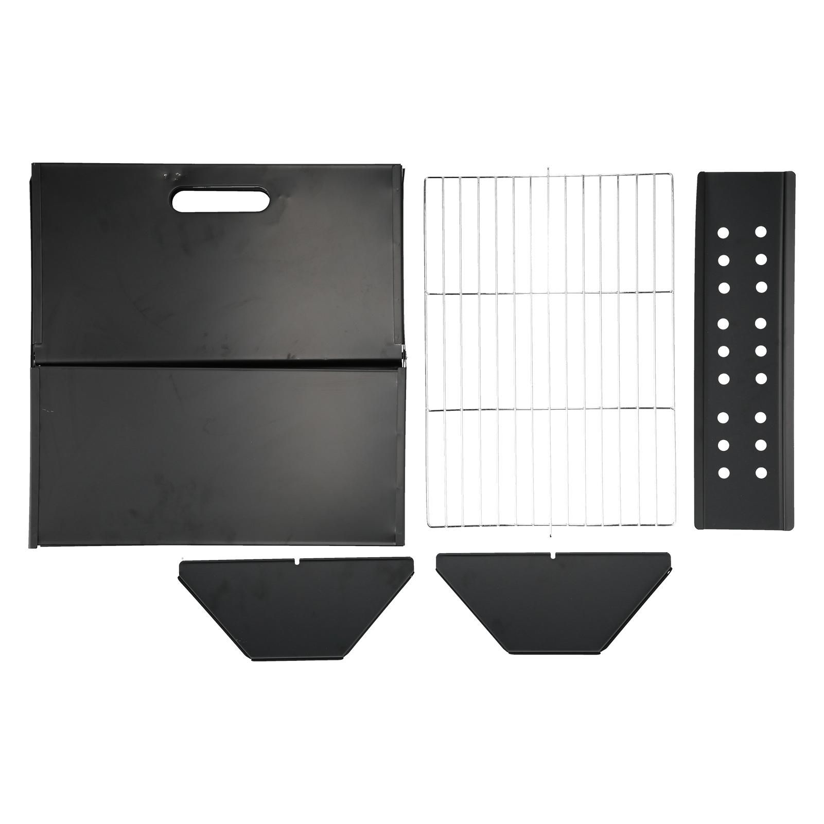 Barbecue-Grill, tragbarer X-förmiger, faltbarer Holzkohlegrill zum Kochen im Freien, Camping, Wandern, Picknick