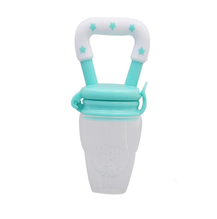 1 Stück Frischobst Lebensmittel Knabber Baby Schnuller Silikon Baby Feeder M