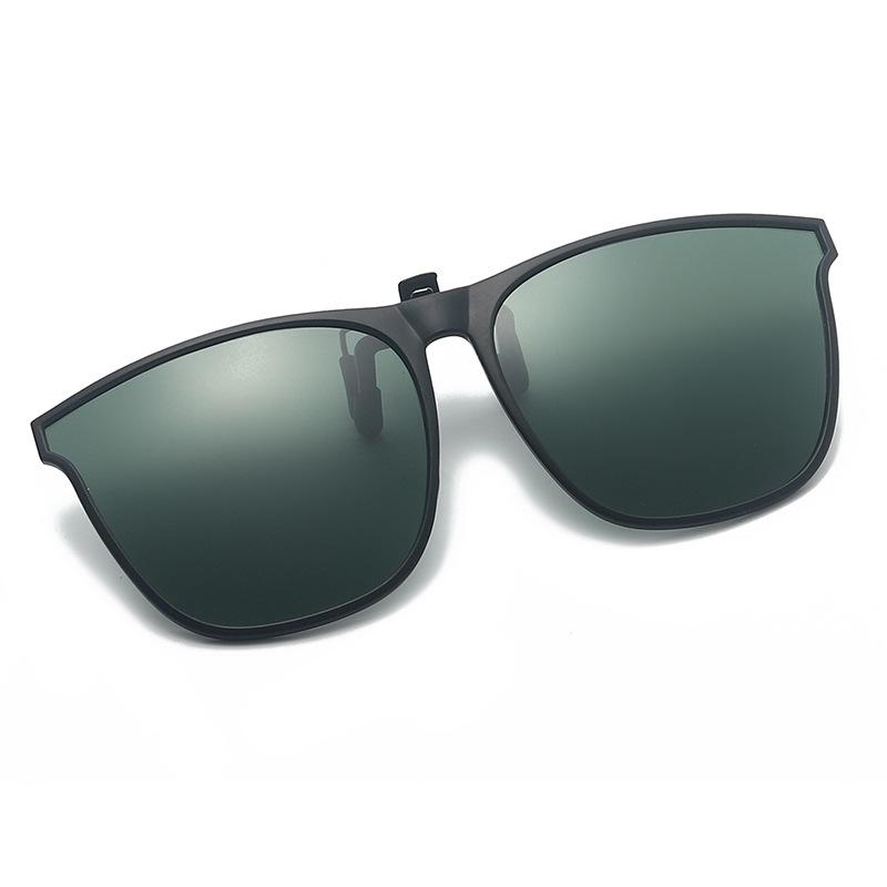 Polarisierte Clip-on-Sonnenbrille für Herren, photochrom, polarisierte Damen-Sonnenbrille, blendfrei, Farbwechsel-Brille, Nachtsichtbrille grün