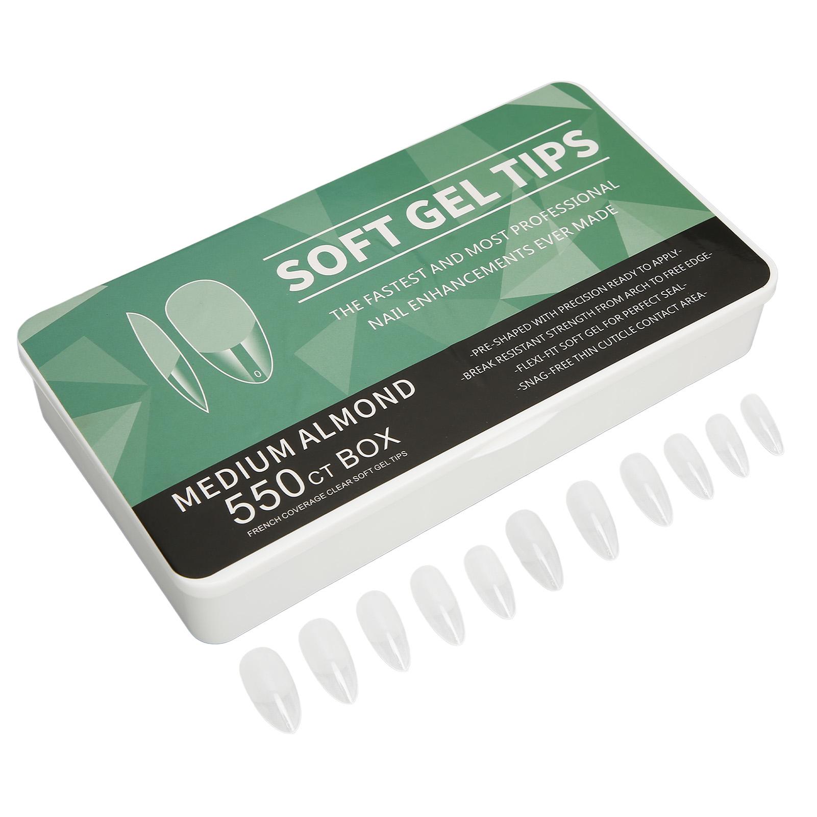 Lange, klare künstliche Nägel, ultradünn, schnitzfrei, schleifbar, halbmattierte künstliche Nägel für Hochzeiten und Verabredungen