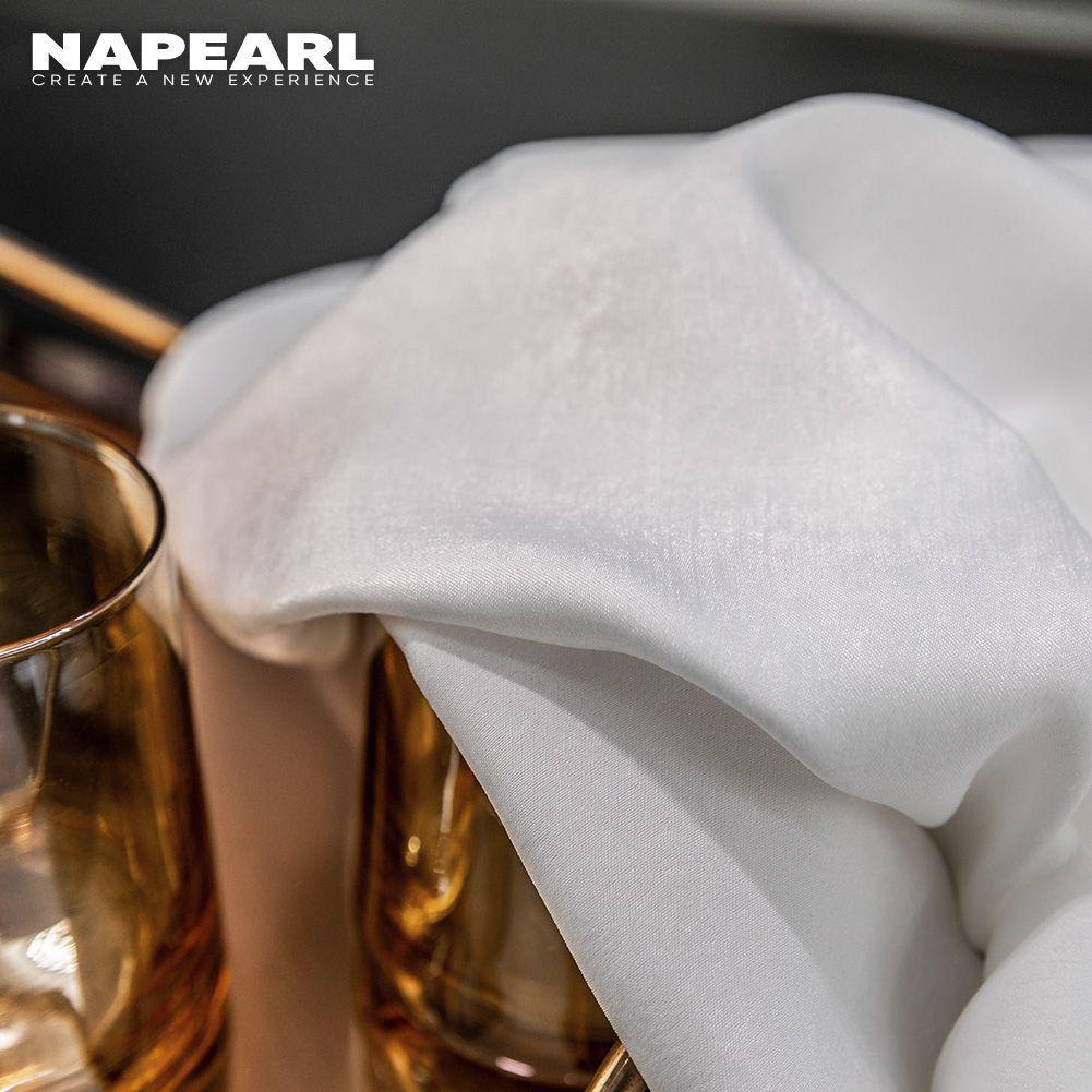 1PC Napearl Tüll schiere einfarbig Vorhang weiche moderne Fenster Tüll Vorhang für Wohnzimmer Home Decor W150cm x L260cm weiß