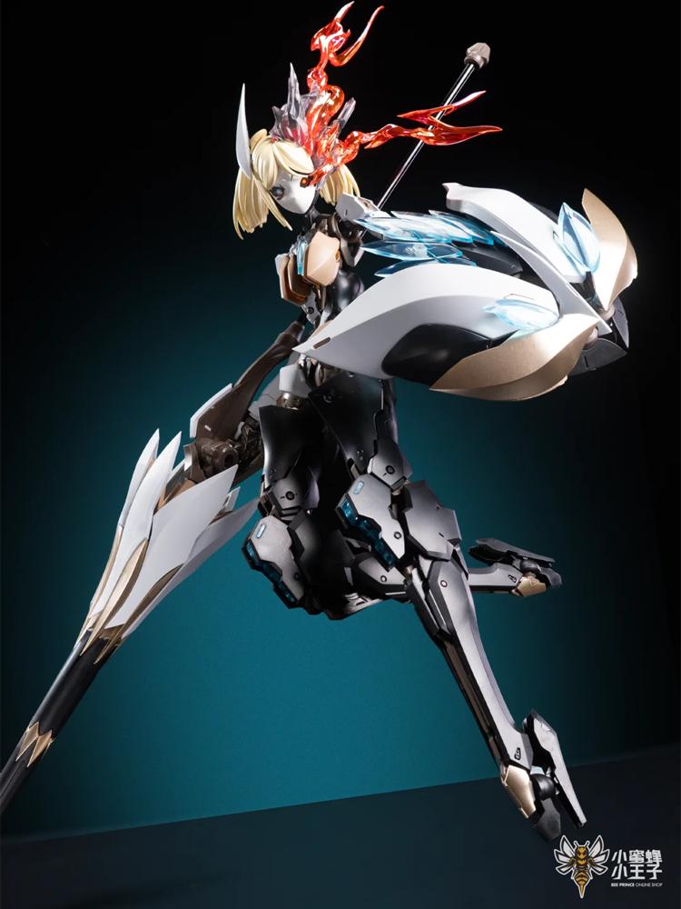 HEMOXIAN NUCLEAR CRAFT Projekt Rosa Sternblume Lilie Mecha Girl Actionfigur Mechanisches Montage-Modellbausatz Sammelspielzeug Jungen Premium-Qualität