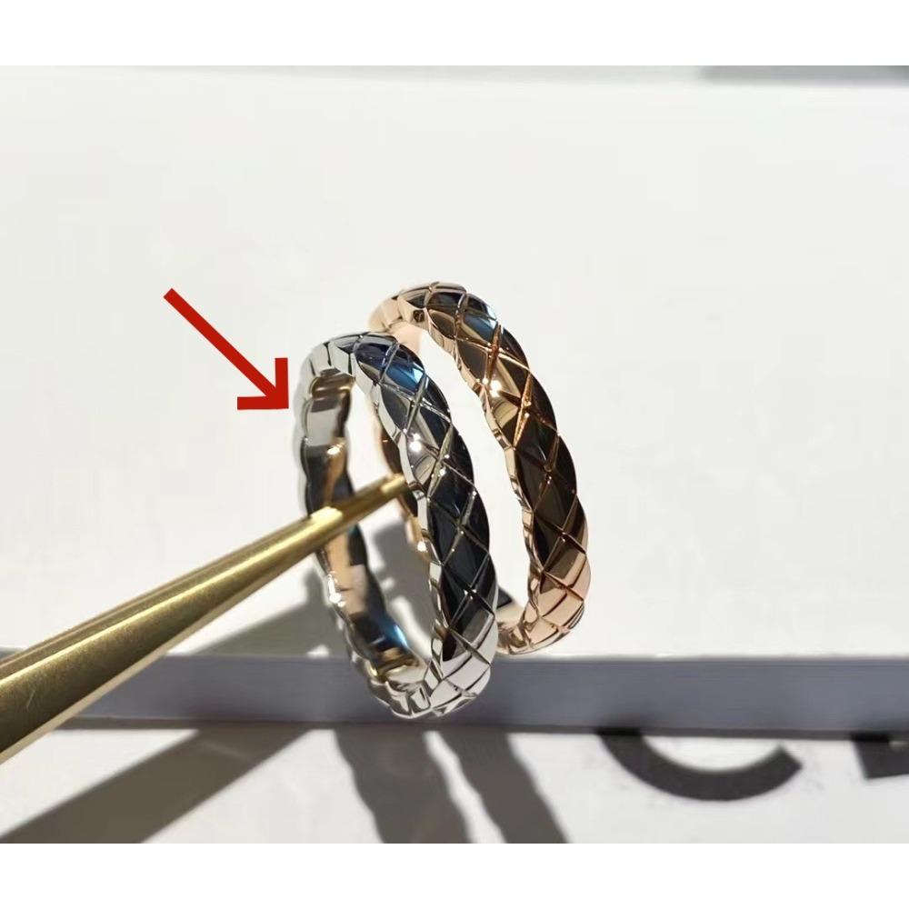 925 Sterlingsilber Hohe Version Rhombus Ring Vergoldet 18K Gold Kleiner Duftender Glatter Voll Diamantring Seiko Ring No. 5