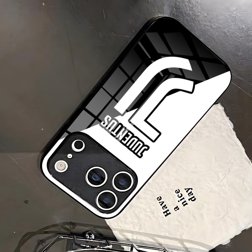 J-Juventus-SE Handyhülle Für IPhone 17 Pro Max 16 15 14 Pro Max 13 11 X Xs Xr 8 7Plus Glasabdeckung iPhone17 Air