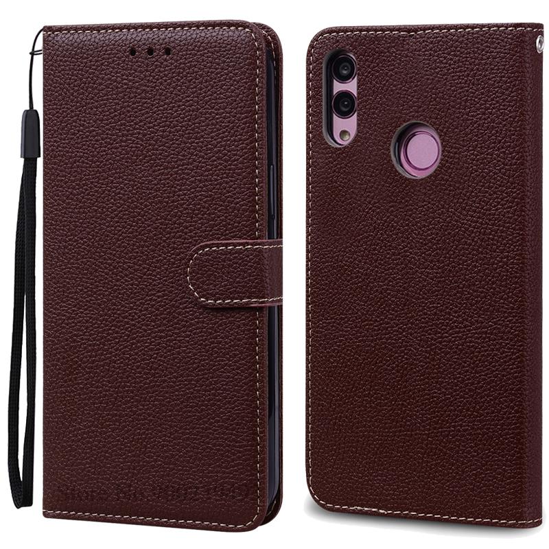 Für Huawei P Smart 2019 Fall POT-LX1 POT-LX3 Leder Brieftasche Flip Fall Für Huawei P Smart 2019 Fall Silikon Abdeckung Coque fundas P Smart 2019 POT-LX1 kaffeebraun