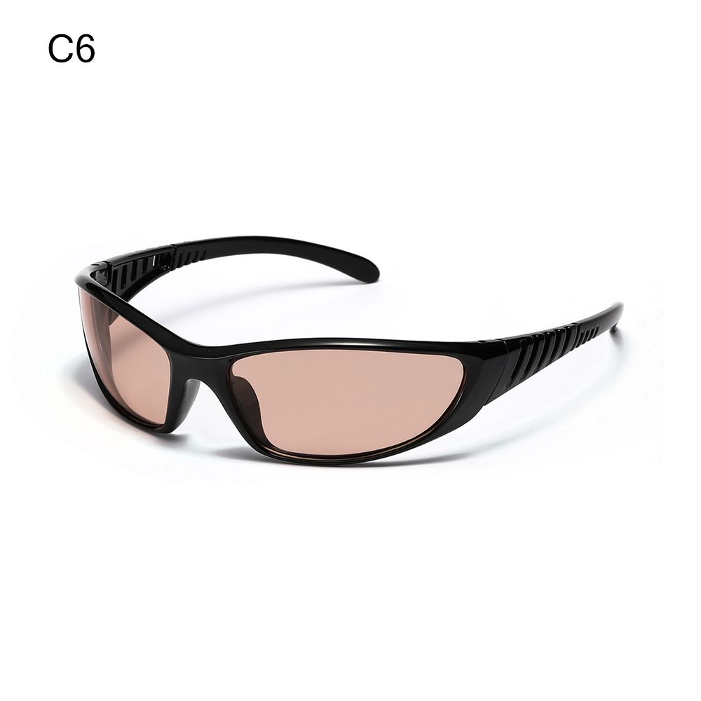 Frauen Männer Brille UV400 Punk Sonnenbrille Ästhetische Y2K Sonnenbrille Radfahren Sport Sonnenbrille C6