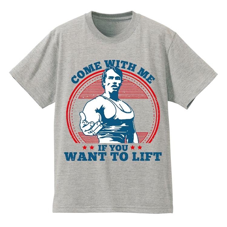 2025 Sommer Arnold Schwarzenegger T-Shirt Fitness Fitness Reine Baumwolle Herren Grau Kurzarm Europa und Die Vereinigten Staaten L