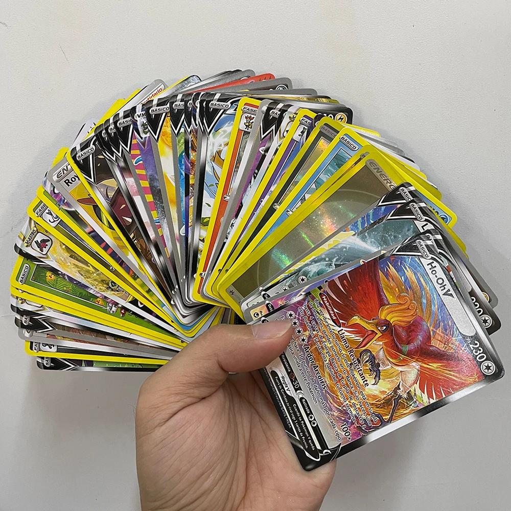 42 Stück MEGA EVOLUTION Pokemon Karten Kampf Spielzeug Lost Origin Pokemons Box mit Pikachu Anime Bank Pokemon Aktivitätskarten für Kinder yellow