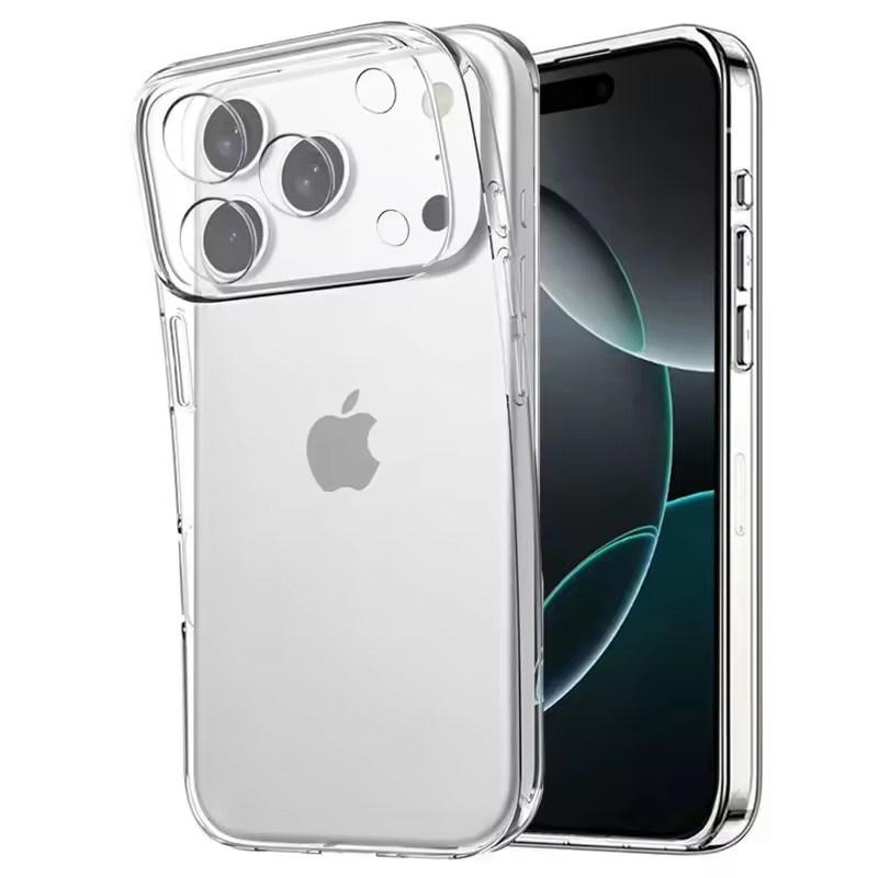 Ultradünne transparente TPU-Handyhüllen für iPhone 17 16 15 14 13 12 11 Pro Max Plus 17 Air 16E XR XS Max Transparente Silikonhülle iPhone 17 Pro Max