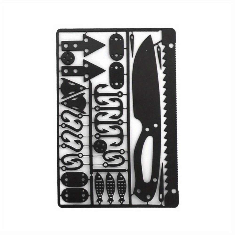 Outdoor Mehrzweck-Edelstahlwerkzeugkarte Falle Fischhaken/ Outdoor Campingwerkzeug