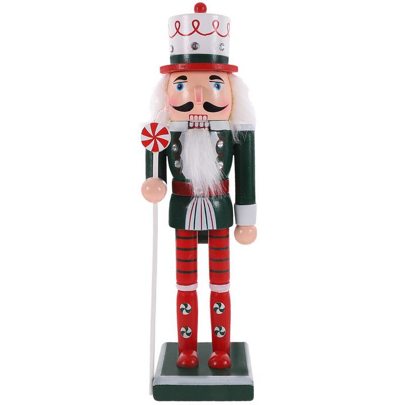 Weihnachten Nussknacker Holz Vintage Puppet Kreative Handwerk Geschenk Weihnachten Dekorationen Hause Ornament white