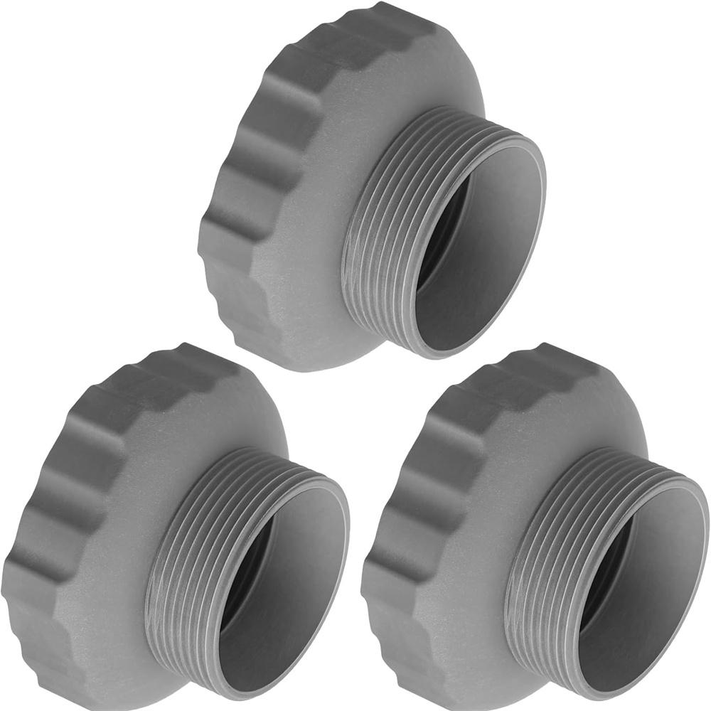 3 Stück 11239 Schlauchadapter Kompatibel mit IN-TEX Teil Pool-Vakuumschlauchadapter Pool-Skimmer-Schlauchadapter gray