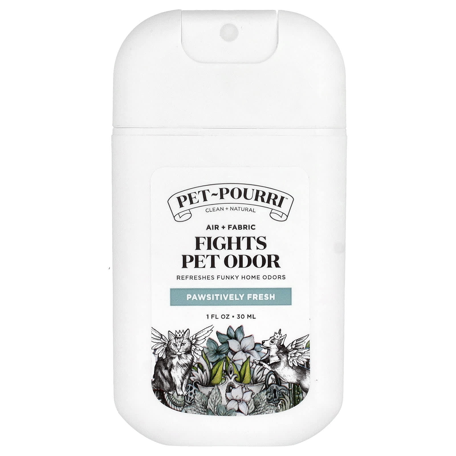 Poo-Pourri, Pet-Pourri™, Tiergeruchsentferner, Luft zu Luft + Textilien, Pawsitively Fresh, 30 ml(1 Fl Oz)