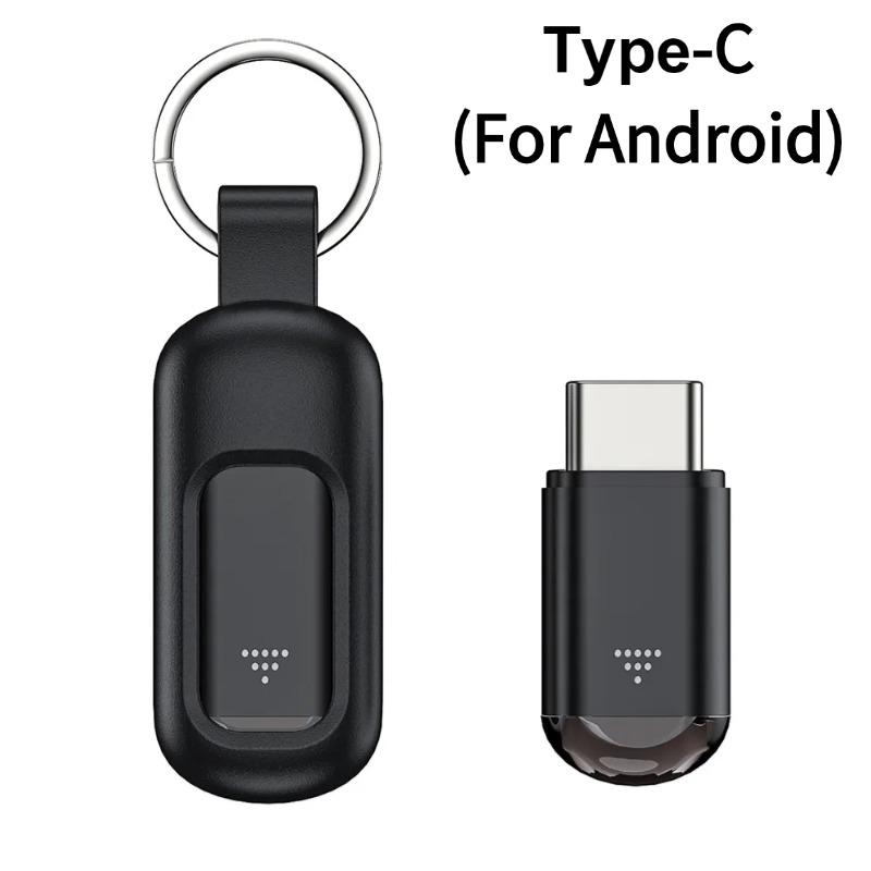 Mini Infrarotsender Smartphone-Adapter Steuerung Typ C IOS Smart App Steuerung Adapter Infrarot-Fernbedienung Geeignet für Fernseher Ventilator gray